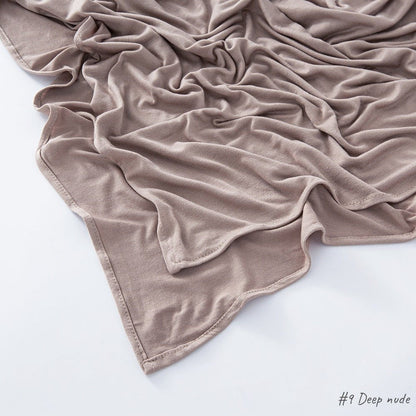 High Quality Right Angle Curled Jersey Mercerized Cotton Breathable Hijab(MH068)