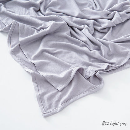 High Quality Right Angle Curled Jersey Mercerized Cotton Breathable Hijab(MH068)