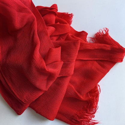 Cotton Tassel Hijab | Crepe Tassel Hijab (MH086)