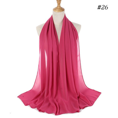 MH089 Pearl Chiffon Bubble Hijab
