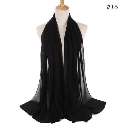 MH089 Pearl Chiffon Bubble Hijab