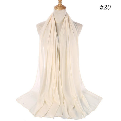 MH089 Pearl Chiffon Bubble Hijab