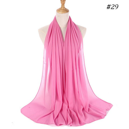 MH089 Pearl Chiffon Bubble Hijab
