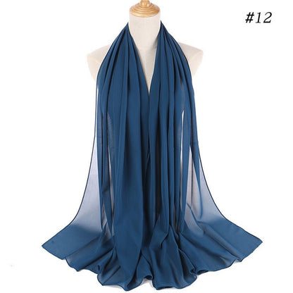 MH089 Pearl Chiffon Bubble Hijab