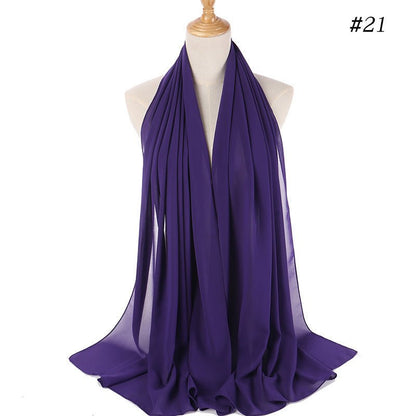 MH089 Pearl Chiffon Bubble Hijab