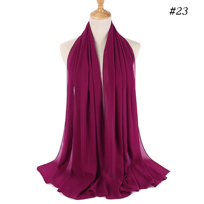 MH089 Pearl Chiffon Bubble Hijab
