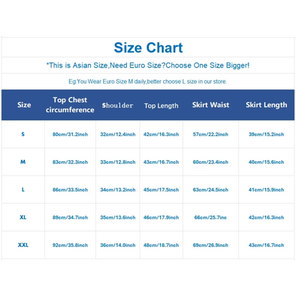 Takerlama RCH Printed Cheerleader Uniform Bring it On Cosplay Women's Fancy Dress Tank Top Mini Skirt Halloween Costume Clothes