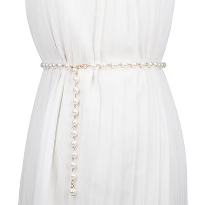 Minimalist Pearl Draped Waist Chain (MAC351)
