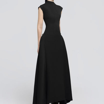 Minimalist Sleeveless Fitted Maxi Dress (MS382)