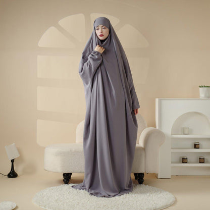 MJ0055 Viscose Niqab Attached 1-Piece Jilbab