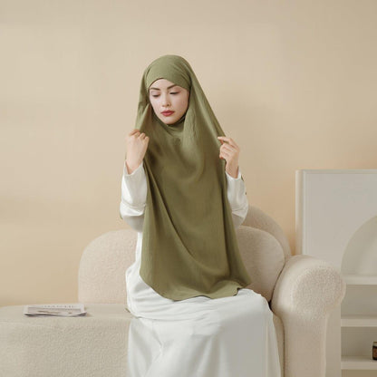 Comfort Crepe One Layer Khimar (MK014)