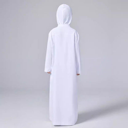 MKB008 Solid Color Hooded Kids Thobe