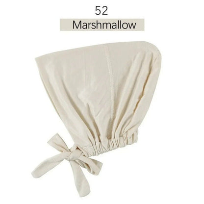 Stretch Cotton Tie-Back Under Cap | Adjustable Hijab Bonnet(MH200)