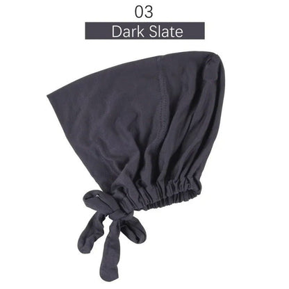 Stretch Cotton Tie-Back Under Cap | Adjustable Hijab Bonnet(MH200)
