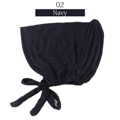 Stretch Cotton Tie-Back Under Cap | Adjustable Hijab Bonnet(MH200)