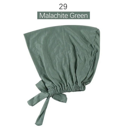 Stretch Cotton Tie-Back Under Cap | Adjustable Hijab Bonnet(MH200)
