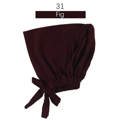 Stretch Cotton Tie-Back Under Cap | Adjustable Hijab Bonnet(MH200)