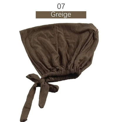 Stretch Cotton Tie-Back Under Cap | Adjustable Hijab Bonnet(MH200)