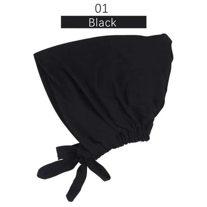 Stretch Cotton Tie-Back Under Cap | Adjustable Hijab Bonnet(MH200)