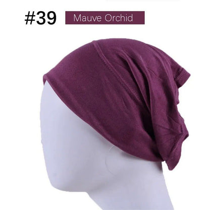 Mercerized Cotton Under Cap Hijab | Stretchy Tube Bonnet(MH198)