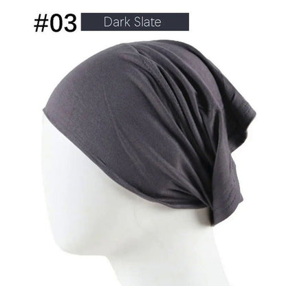 Mercerized Cotton Under Cap Hijab | Stretchy Tube Bonnet(MH198)