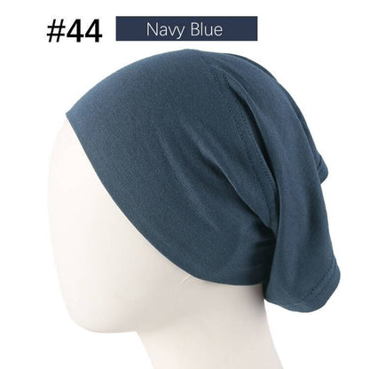 Mercerized Cotton Under Cap Hijab | Stretchy Tube Bonnet(MH198)
