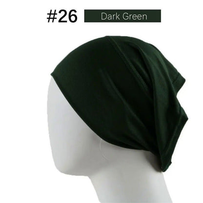 Mercerized Cotton Under Cap Hijab | Stretchy Tube Bonnet(MH198)