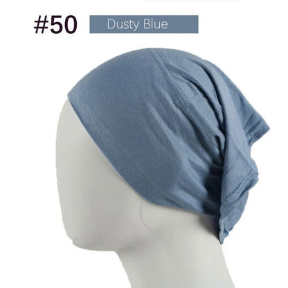 Mercerized Cotton Under Cap Hijab | Stretchy Tube Bonnet(MH198)