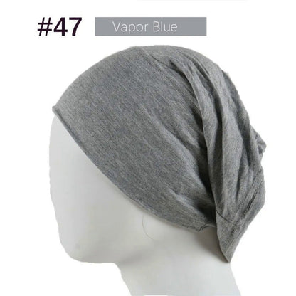 Mercerized Cotton Under Cap Hijab | Stretchy Tube Bonnet(MH198)