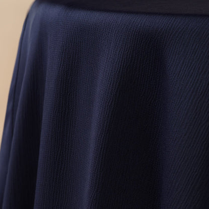 Navy Blue Pleated Abaya Set | Beaded Robe Abaya with Silver Embroidery (MOA168)