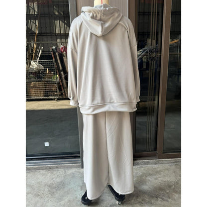 Modest Muslim Casual Wear Hooded Set | Long Sleeve Jacket & Maxi Skirt (MS095)