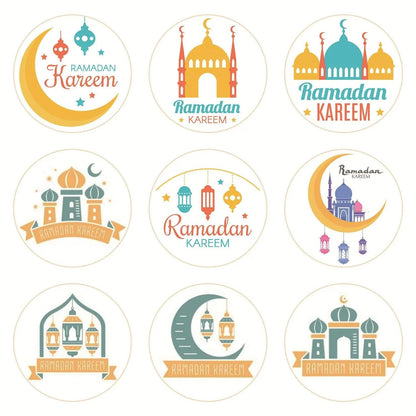 MR014 Ramadan Sticker, 90 Pcs Stickers Eid Mubarak Decoration