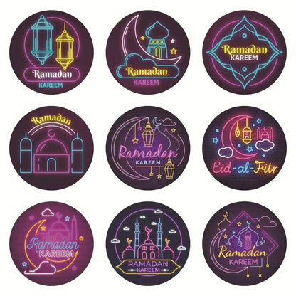 MR014 Ramadan Sticker, 90 Pcs Stickers Eid Mubarak Decoration