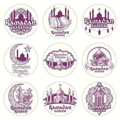 MR014 Ramadan Sticker, 90 Pcs Stickers Eid Mubarak Decoration