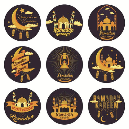 MR014 Ramadan Sticker, 90 Pcs Stickers Eid Mubarak Decoration