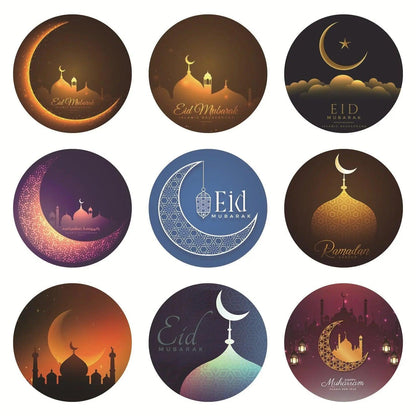 MR014 Ramadan Sticker, 90 Pcs Stickers Eid Mubarak Decoration