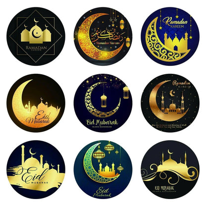 MR014 Ramadan Sticker, 90 Pcs Stickers Eid Mubarak Decoration