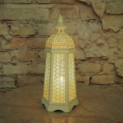MR025 Gold Candle Holders Candlestick Home Decoration, Moroccan candle holder retro