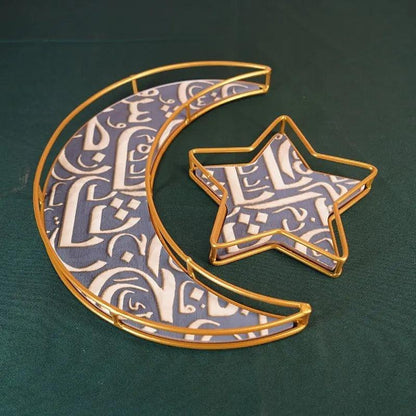 MR029 Ramadan Tray, Iron Festive Moon Tray