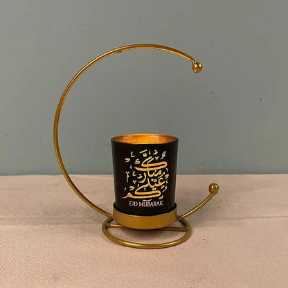 MR041 iron candlestick moon star lamp, ramadan decoration
