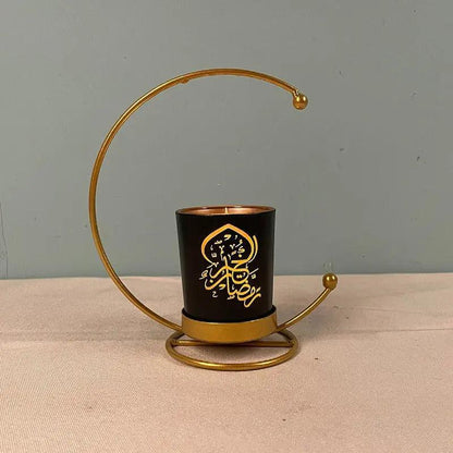 MR041 iron candlestick moon star lamp, ramadan decoration