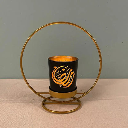 MR041 iron candlestick moon star lamp, ramadan decoration