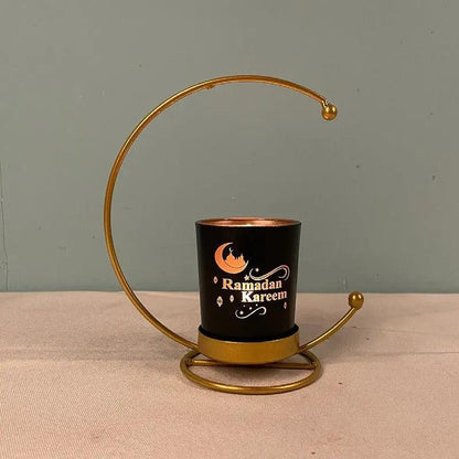 MR041 iron candlestick moon star lamp, ramadan decoration