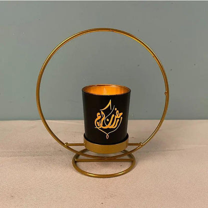 MR041 iron candlestick moon star lamp, ramadan decoration