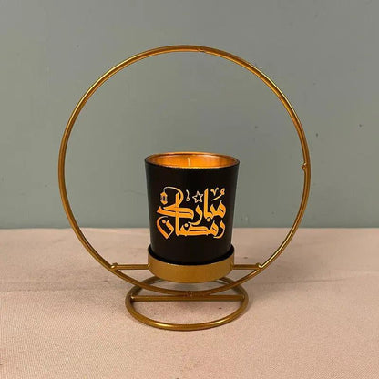 MR041 iron candlestick moon star lamp, ramadan decoration