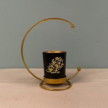 MR041 iron candlestick moon star lamp, ramadan decoration