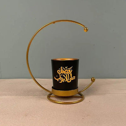 MR041 iron candlestick moon star lamp, ramadan decoration