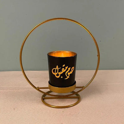 MR041 iron candlestick moon star lamp, ramadan decoration