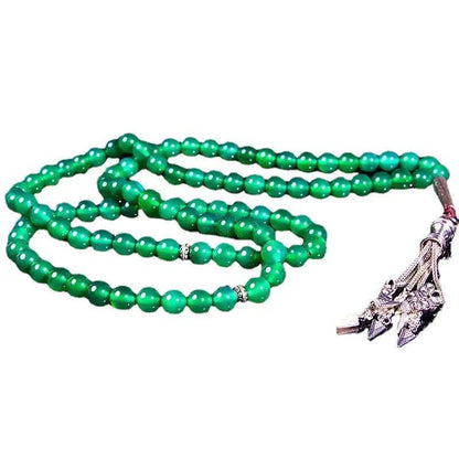 MR051 Agate Tasbeeh - Natural Crystal Prayer Beads for Tasbeeh