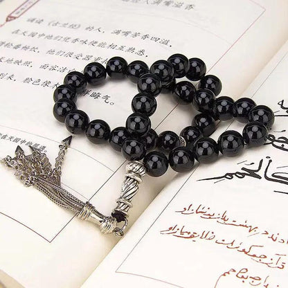 MR051 Agate Tasbeeh - Natural Crystal Prayer Beads for Tasbeeh